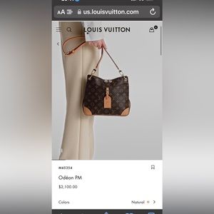 Brand new never used still in the box Louis Vuitton Odeon PM purse.